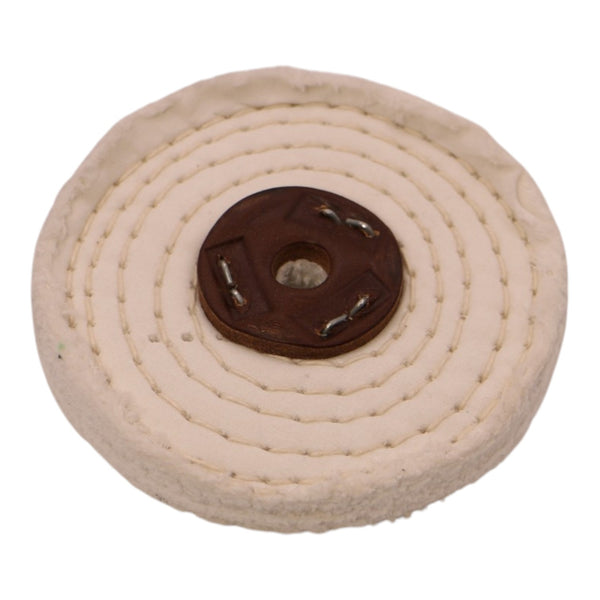Close Stitched Cotton Polishing Wheel 4" - C100
