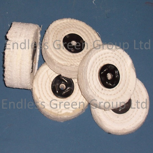 Close Stitched Cotton Polishing Wheel 4" - C100