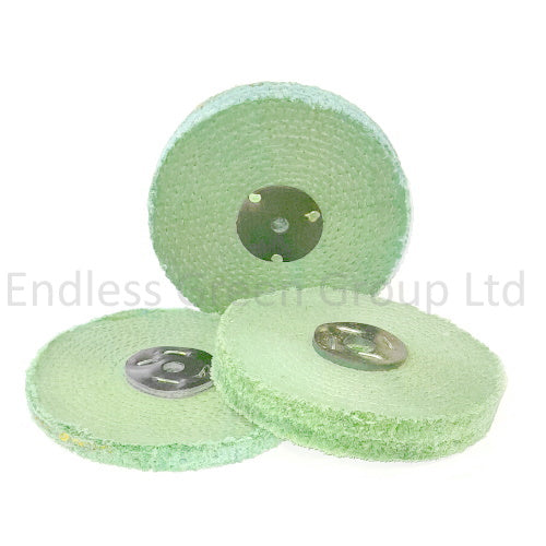 Hard Sisal Polishing Wheel Green 6" -GS150