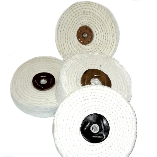 Close Stitched Cotton Polishing Wheel 6" - C150