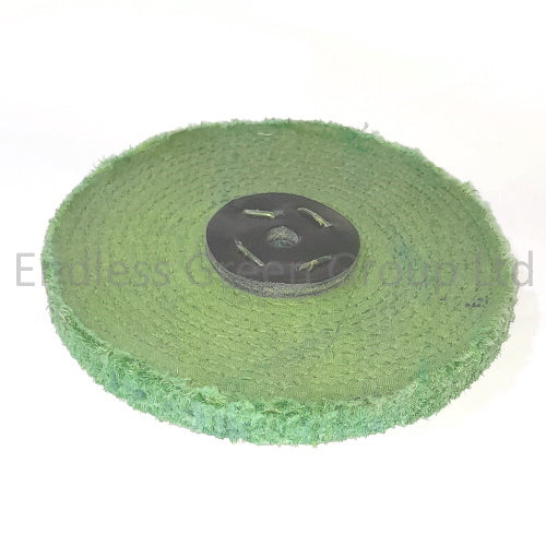 Hard Sisal Polishing Wheel Green 6" -GS150