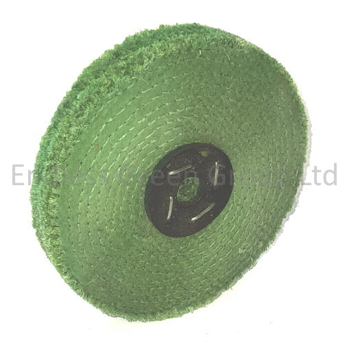 Hard Sisal Polishing Wheel Green 6" -GS150