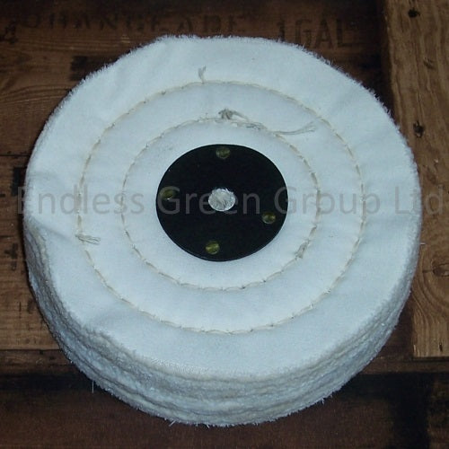 Open 2 Row Stitched Cotton Wheel 6"  - OS150/2