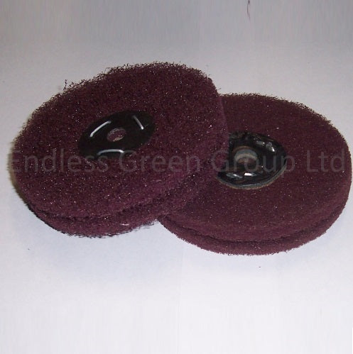 Satin Finish Abrasive Wheels 4" - W100